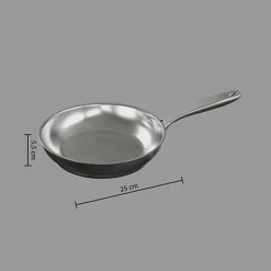 Clearance FIVE Poele 24cm inox resilience