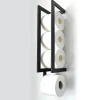 Hot ORGANIZED BATHROOM Porte rouleau avec derouleur