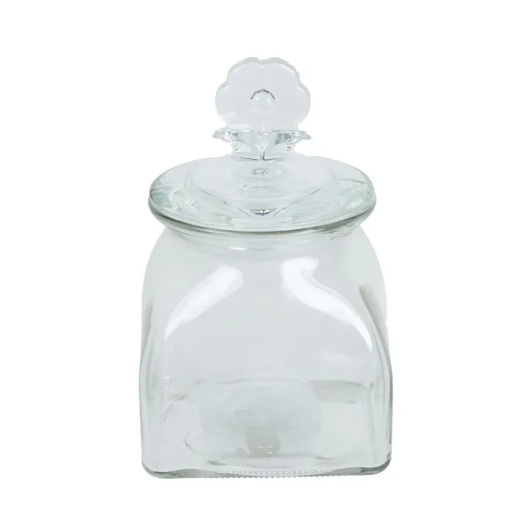 SIMPLY Pot fleur en verre 10x10x15cm