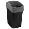 Best Poubelle 25 l flip noire/grise