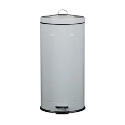 Best HOME ESSENTIALS Poubelle a pedale 30 l nervure