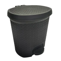 Clearance ORGANIZED BATHROOM Poubelle salle de bain noire