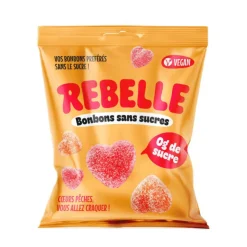 Outlet Rebelle bonbons coeurs peche 50g