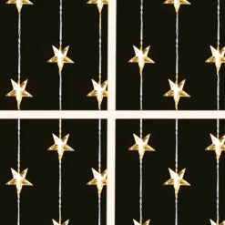 Sale Rideau 24 led etoiles - blanc ch