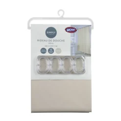 Outlet SIMPLY Rideau de douche beige