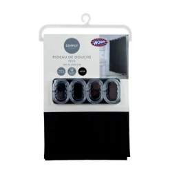 New SIMPLY Rideau de douche noir