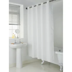 Sale ORGANIZED BATHROOM Rideau de douche 180x185cm blanc