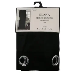 Discount HOME COLLECTION Rideau oeillets illana 140x240cm