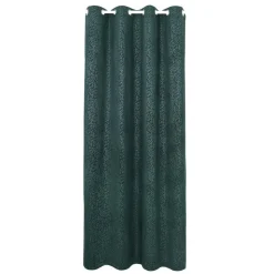 Discount Rideau velours cotele feuilles 1