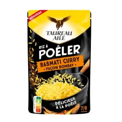 Clearance TAUREAU AILE Riz basmati curry a poeler 375g