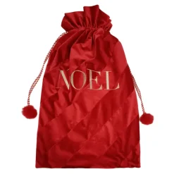 Clearance Sac de noel velours rouge noel