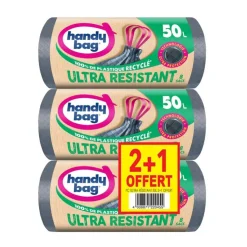 Clearance HANDY BAG Sacs poubelle 50l x8 poignees