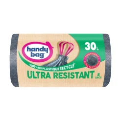 Discount HANDY BAG Sacs poubelle 30l x8 poignees