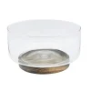 Online KITCHEN COLLECTION Saladier en verre et acacia 23cm