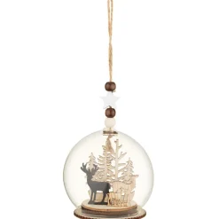 Online Scene de noel en bois en verre l