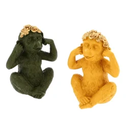 Hot TROPICAL PARADISE Sculpture singes de la sagesse