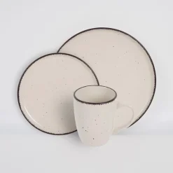 Online KITCHEN COLLECTION Service 12 pieces naturel creme