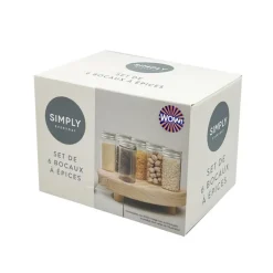 Online SIMPLY Set de 6 bocaux a epices