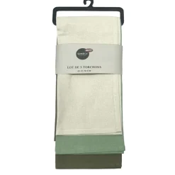SIMPLY Set de 3 torchon colore