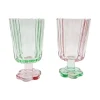 New KITCHEN COLLECTION Set de 3 verres sur pied colores