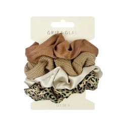 Outlet GRIP & GLAM Set de chouchoux nude x4