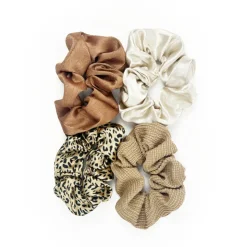 Outlet GRIP & GLAM Set de chouchoux nude x4