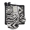 Clearance KITCHEN COLLECTION Set de gant et manique zebre