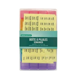 Hot Set de piluliers x7 avec sticker