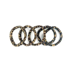 Outlet GRIP & GLAM Set elastiques cheveux leopard