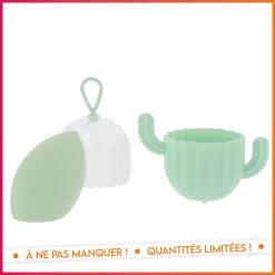 New STYLE STUDIO Set eponge et boite cactus