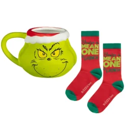 GRINCH Set mug 3d et chaussettes