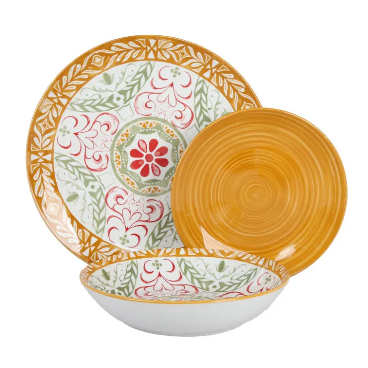 SIMPLY SUMMER Set vaiselles 12 pcs motif flora