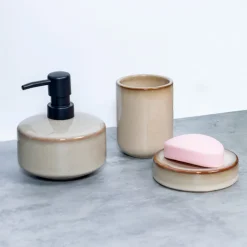 Clearance BATHROOM COLLECTION Set x3 accessoires sdb ceramique