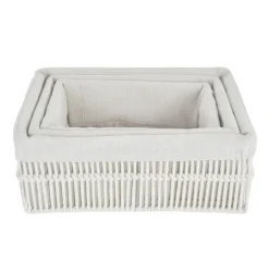 BATHROOM COLLECTION Set x3 panieres de rangement tre
