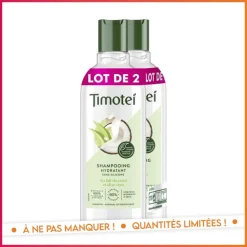 New TIMOTEI Shampooing x2 coco & aloe