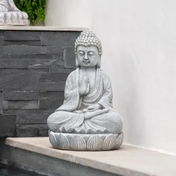 Best TRANQUIL GARDEN Statue bouddha 2 modeles assorti