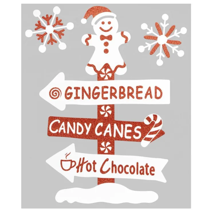 Hot Sticker floque canne 28x34