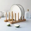 Clearance THE ORGANIZED KITCHEN Support assiette bambou 22*12*10