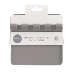 Discount SIMPLY Support ustensiles silicone noir
