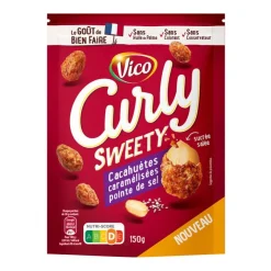 Outlet CURLY Sweety cacahuetes caramelisees