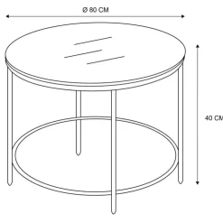 Hot Table basse dessus verre marbre