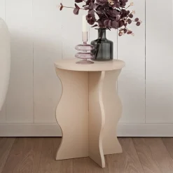 Discount HOME COLLECTION Table vague beige