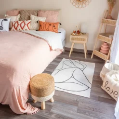 Best NATURAL HOME Tabouret effet paille