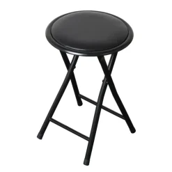 Outlet HOME ESSENTIALS Tabouret pliable noir