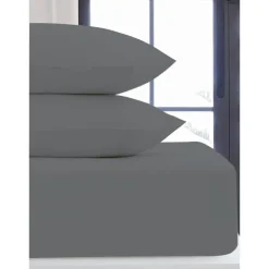 Best SIMPLY COSY Taie d'oreiller x2 flanelle gris