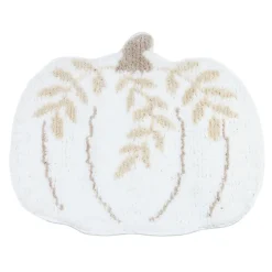 COSY SEASON Tapis citrouille blanc