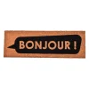 Sale Tapis imprime bonjour 25x75cm