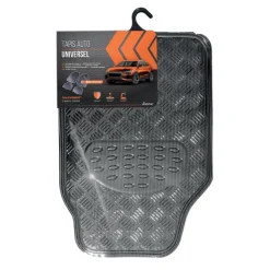 SODIFAC Tapis metalic carbone