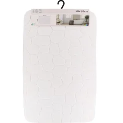 TENDANCE Tapis 50x80cm blanc