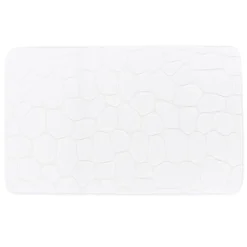 TENDANCE Tapis 50x80cm blanc
